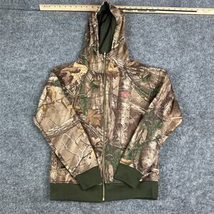 Under Armour Hoodie Womens Size S Camo ColdGear Full Zip Fleece Lined